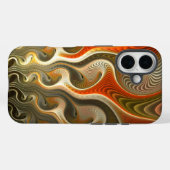 Coques Case-Mate iPhone Définir les phasers Abstraits Flames orange (Verso (horizontal))
