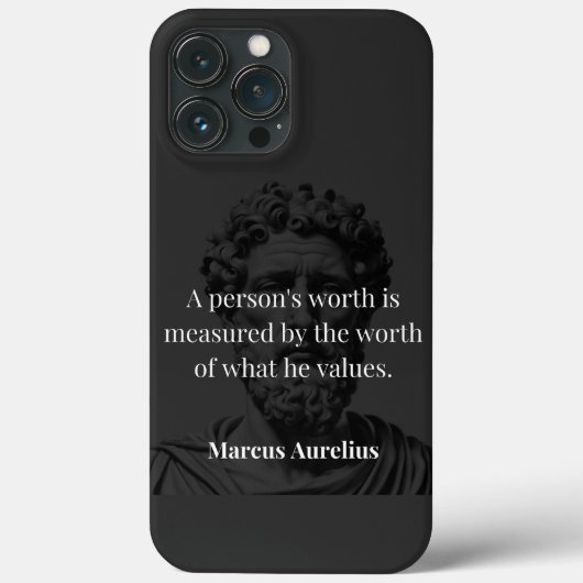 Coques Case-Mate iPhone Définir une valeur : Marcus Aurelius sur les valeu (Verso)