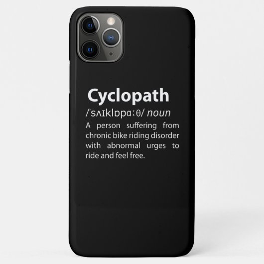 Coques Case-Mate iPhone Définition de dictionnaire amusant Cyclopath (Dos)