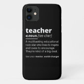 Coques Case-Mate iPhone Définition de l'enseignant - Drôle Enseignant Ense (Dos)