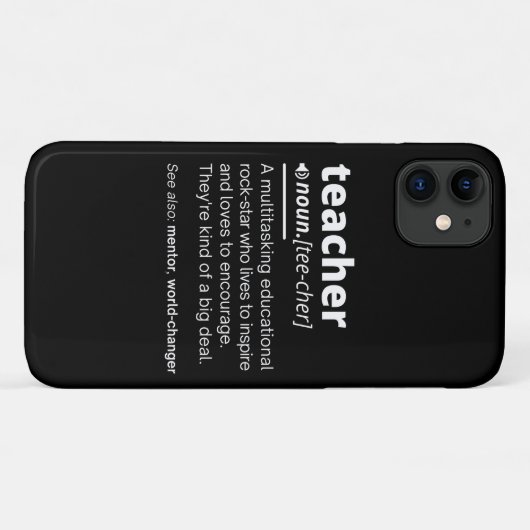Coques Case-Mate iPhone Définition de l'enseignant - Drôle Enseignant Ense (Dos (Horizontal))