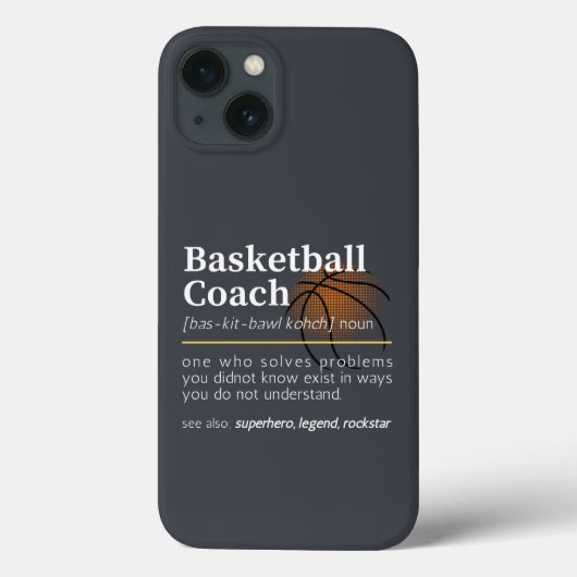 Coques Case-Mate iPhone Définition de l'entraîneur de basket (Verso)