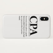 Coques Case-Mate iPhone Définition drôle d'expert-comptable de CPA (Dos (Horizontal))