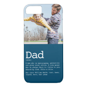 Case-Mate iPhone Case Définition papa personnalisée Photo bleu