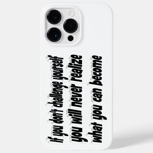 Coques Case-Mate iPhone Défis-toi Devis Motivationnel (Verso)