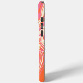 Coques Case-Mate iPhone Déformé - Rose, Orange et Crème (Verso / Gauche)