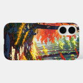 Coques Case-Mate iPhone Défrichement de la forêt d'automne (Verso (horizontal))