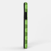 Coques Case-Mate iPhone Dégradants de couleur ZigZag Vagues - vert (Dos/Droite)