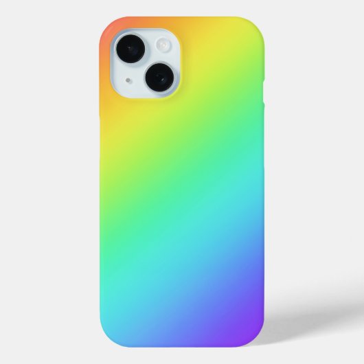 Coques Case-Mate iPhone Dégradé arc-en-ciel brillant (Verso)