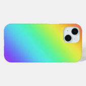 Coques Case-Mate iPhone Dégradé arc-en-ciel brillant (Verso (horizontal))