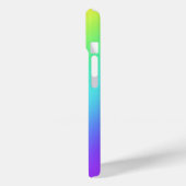 Coques Case-Mate iPhone Dégradé arc-en-ciel brillant (Verso / Gauche)