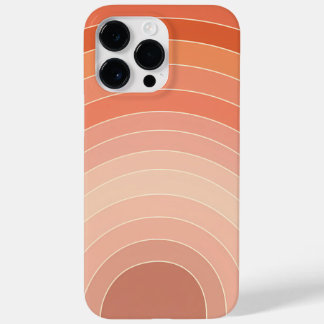 Coque Pour Pour iPhone 14 Pro Max Dégradé d'arc de coucher de soleil rétro