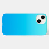 Coques Case-Mate iPhone Dégradé de couleur bleue (Verso (horizontal))