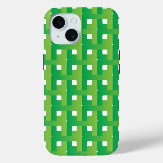 Coques Case-Mate iPhone Dégradé de couleur verte en couches (Verso)