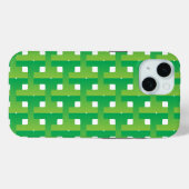 Coques Case-Mate iPhone Dégradé de couleur verte en couches (Verso (horizontal))