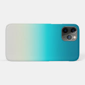 Coques Case-Mate iPhone Dégradé de sarcelle moderne ombré (Dos (Horizontal))