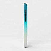 Coques Case-Mate iPhone Dégradé de sarcelle moderne ombré (Dos/Gauche)