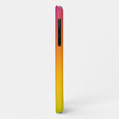 Coques Case-Mate iPhone Dégradé diagonale magenta à jaune (Dos/Gauche)