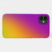 Coques Case-Mate iPhone Dégradé diagonale magenta à jaune (Dos (Horizontal))