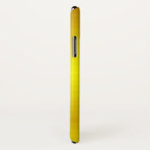 Coques Case-Mate iPhone dégradé d'or de nom personnalisé (Dos/Droite)