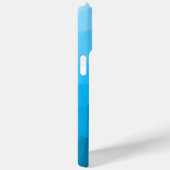 Coques Case-Mate iPhone Dégradé géométrique de maille cyan bleu clair (Verso / Droite)