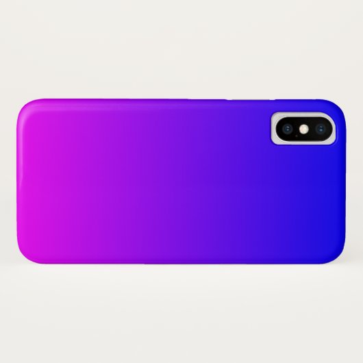 Coques Case-Mate iPhone Dégradé Magenta Bleu (Dos (Horizontal))