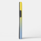 Coques Case-Mate iPhone Dégradé minimal jaune à bleu clair (Verso / Droite)