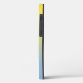 Coques Case-Mate iPhone Dégradé minimal jaune à bleu clair (Verso / Gauche)