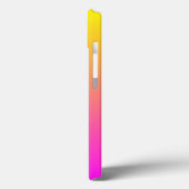 Coques Case-Mate iPhone Dégradé moderne magenta jaune vif (Verso / Gauche)
