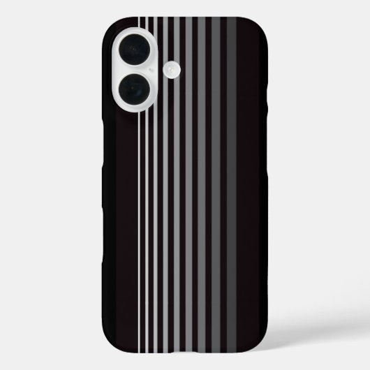 Coques Case-Mate iPhone Dégradé Monochrome Moderne Diagramme Vertical (Verso)