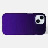 Coques Case-Mate iPhone Dégradé noir à violet (Verso (horizontal))