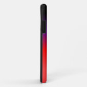 Coques Case-Mate iPhone Dégradé noir, pourpre et rouge (Dos/Droite)