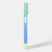 Coques Case-Mate iPhone Dégradé ombré jaune bleu vert personnalisé (Verso / Droite)
