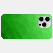 Coques Case-Mate iPhone Dégradé ombré vert clair à motif de maille géométr (Verso (horizontal))