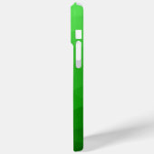 Coques Case-Mate iPhone Dégradé ombré vert clair à motif de maille géométr (Verso / Gauche)