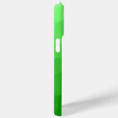 Coques Case-Mate iPhone Dégradé ombré vert clair à motif de maille géométr (Verso / Droite)
