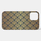 Coques Case-Mate iPhone Dégradé or : Art Déco sans couture (Verso (horizontal))