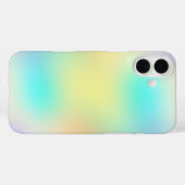 Coques Case-Mate iPhone Dégradé pastel bleu jaune et violet (Verso (horizontal))