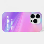 Coques Case-Mate iPhone Dégradé pastel rose violet tendance (Verso (horizontal))