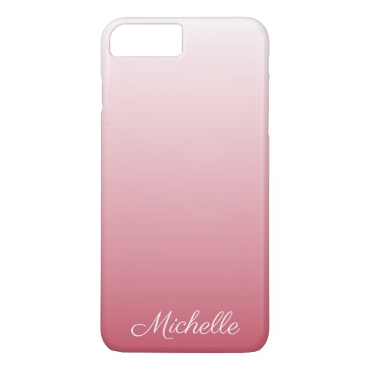 Coques Case-Mate iPhone dégradé personnalisé ombre rose saumon (Dos)