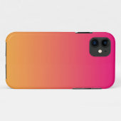 Coques Case-Mate iPhone dégradé rose et orange (Dos (Horizontal))