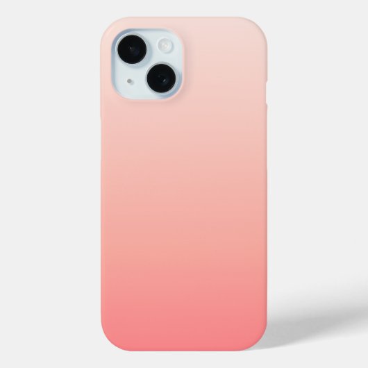 Coques Case-Mate iPhone Dégradé rose pâle et pêche (Verso)
