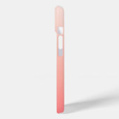 Coques Case-Mate iPhone Dégradé rose pâle et pêche (Verso / Gauche)