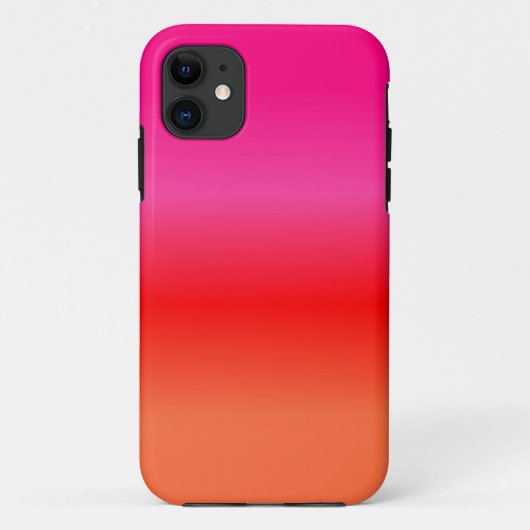Coques Case-Mate iPhone Dégradé rose, rouge et orange (Dos)