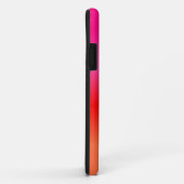 Coques Case-Mate iPhone Dégradé rose, rouge et orange (Dos/Droite)