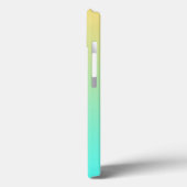 Coques Case-Mate iPhone Dégradé simple pastel jaune turquoise (Verso / Gauche)