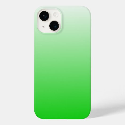 Coques Case-Mate iPhone dégradé vert à blanc #00cc00 (Verso)
