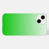 Coques Case-Mate iPhone dégradé vert à blanc #00cc00 (Verso (horizontal))