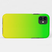 Coques Case-Mate iPhone Dégradé vert et jaune du néon (Dos (Horizontal))