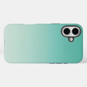 Coques Case-Mate iPhone dégradé vert menthe (Verso (horizontal))